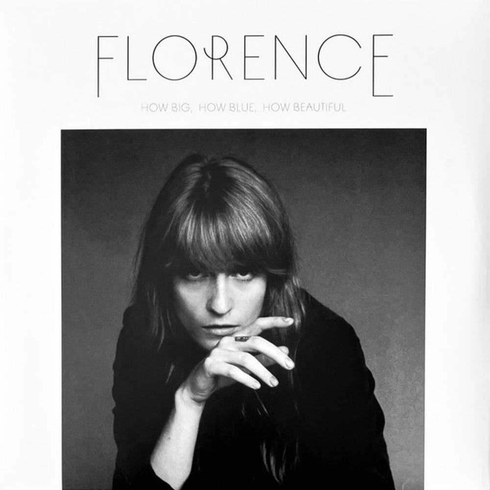 Front Cover: Florence + The Machine – How Big, How Blue, How Beautiful (10th Anniversary Edition) -  (Blue Marble LP Vinyl) Vinyl LP | Relix