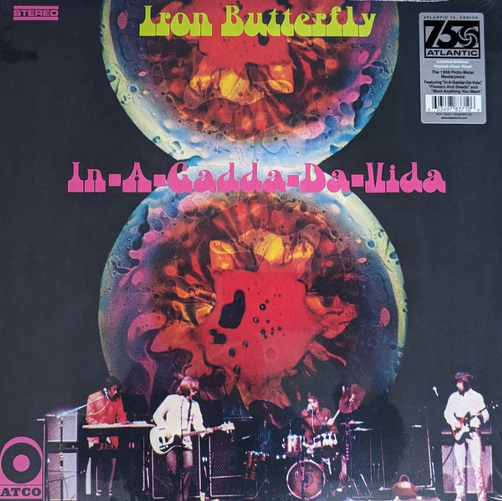 Front Cover: Iron Butterfly – In-A-Gadda-Da-Vida (Rocktober 2023 Crystal Clear Diamond LP Vinyl) Vinyl LP | Relix