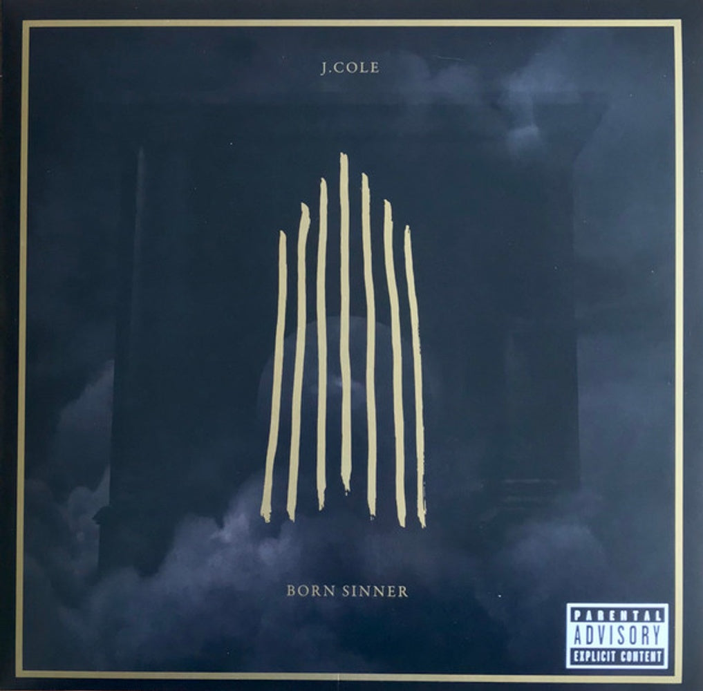 Front Cover: J. Cole – Born Sinner (LP Vinyl) Vinyl LP | Relix
