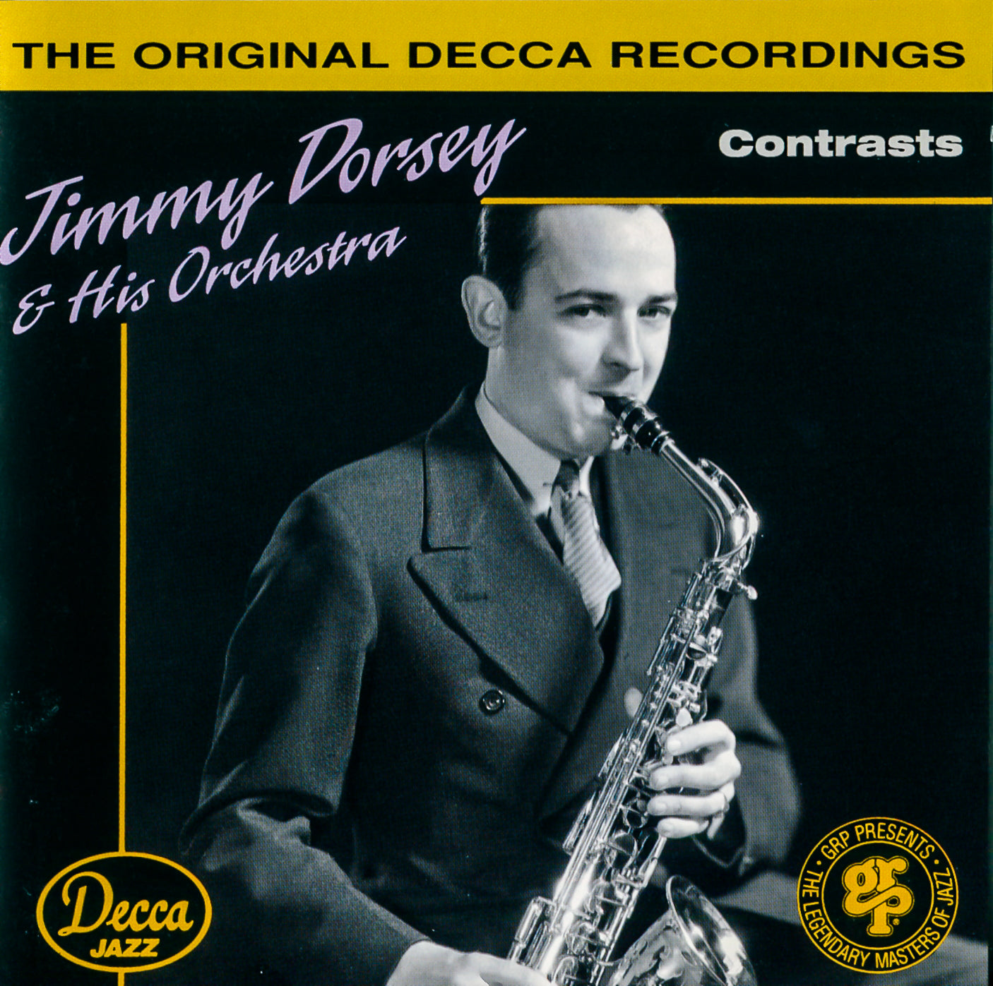 Front Cover: Jimmy Dorsey & His Orchestra – Contrasts CD | Relix