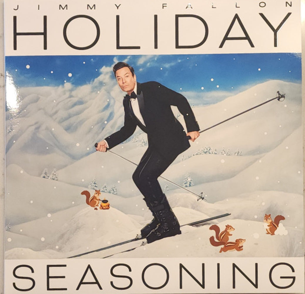 Front Cover: Jimmy Fallon – Holiday Seasoning (Peppermint Swirl LP Vinyl) Vinyl LP | Relix