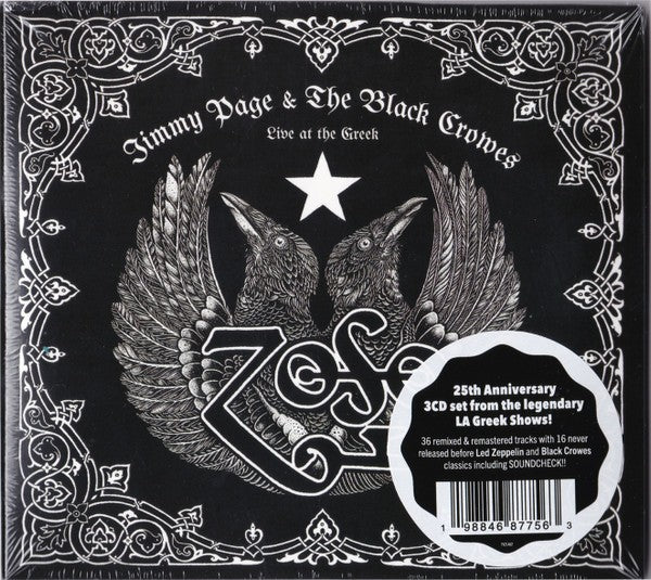 Front Cover: Jimmy Page & The Black Crowes – Live at the Greek (3 Compact discs CD) CD | Relix