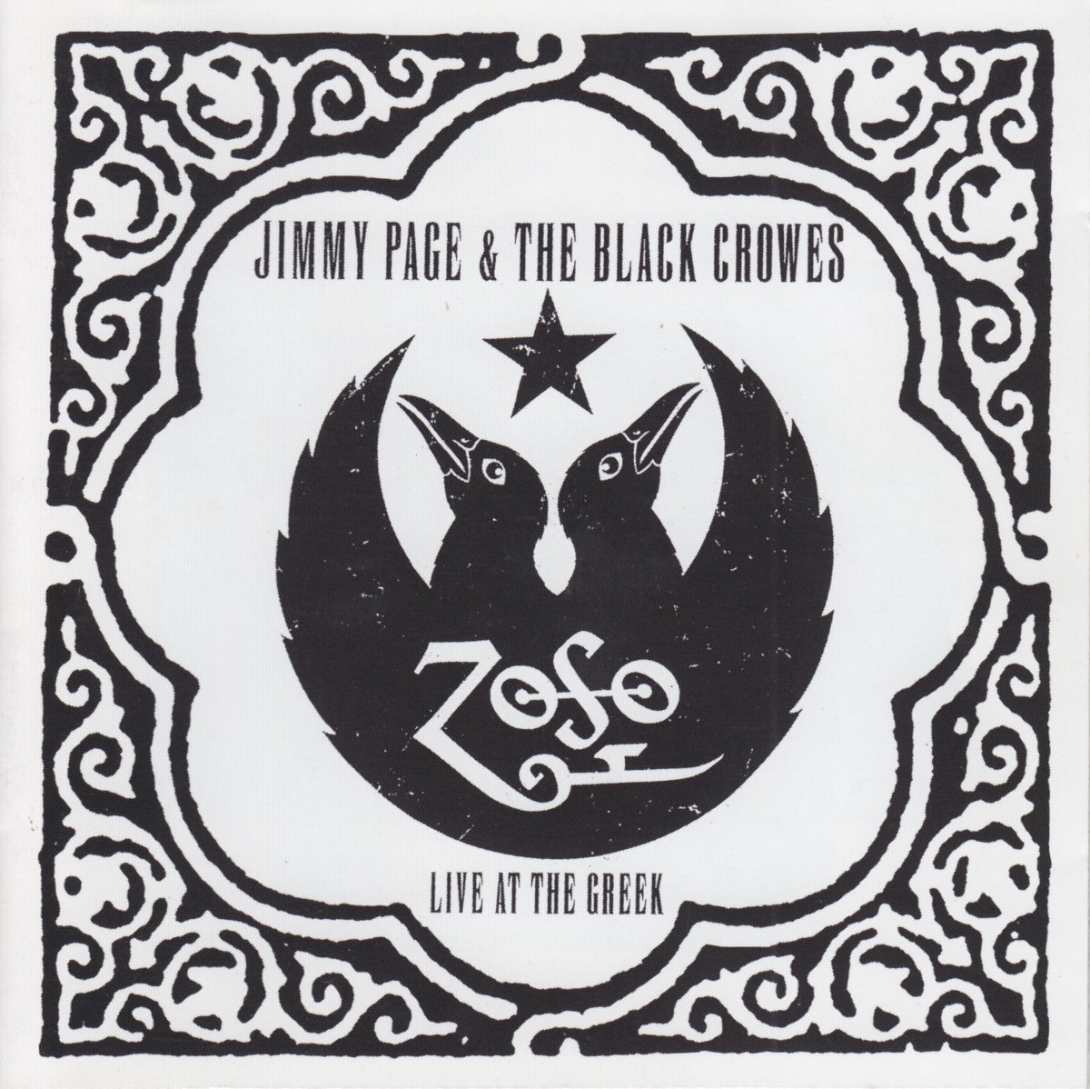 Front Cover: Jimmy Page & The Black Crowes – Live at the Greek Vinyl LP | Relix