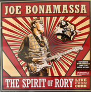Front Cover: Joe Bonamassa – The Spirit Of Rory Live From Cork (180g Red Marble LP Vinyl) Vinyl LP | Relix