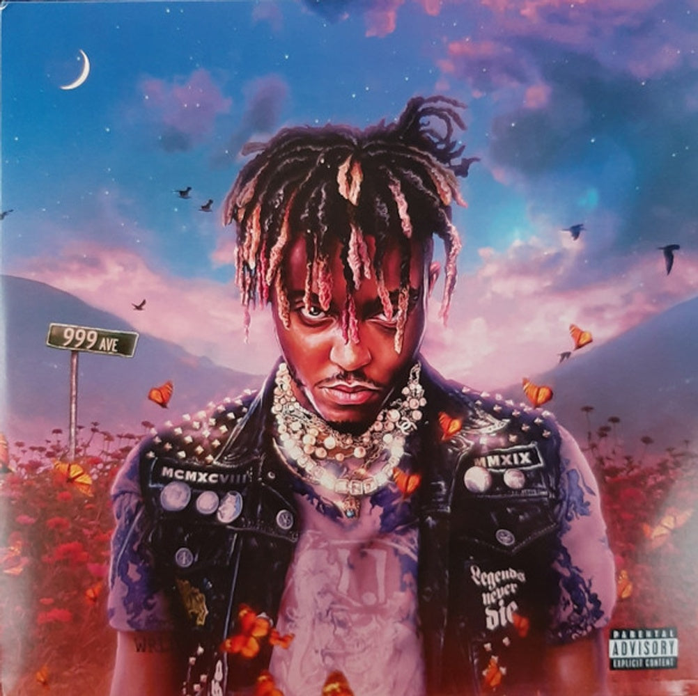 Front Cover: Juice WRLD – Legends Never Die (5 Year Anniversary, Eternal Purple Colored Vinyl) Vinyl LP | Relix