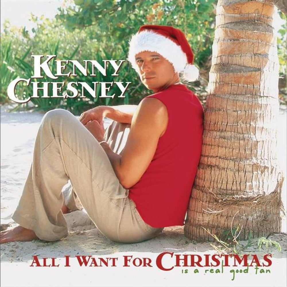 Front Cover: Kenny Chesney – All I Want For Christmas Is A Real Good Tan Vinyl LP | Relix