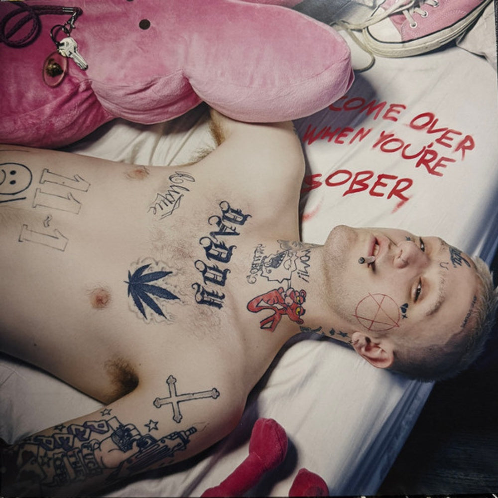 Front Cover: Lil Peep – Come Over When You're Sober, PT. 1 (Pink in Clear LP Vinyl) Vinyl LP | Relix