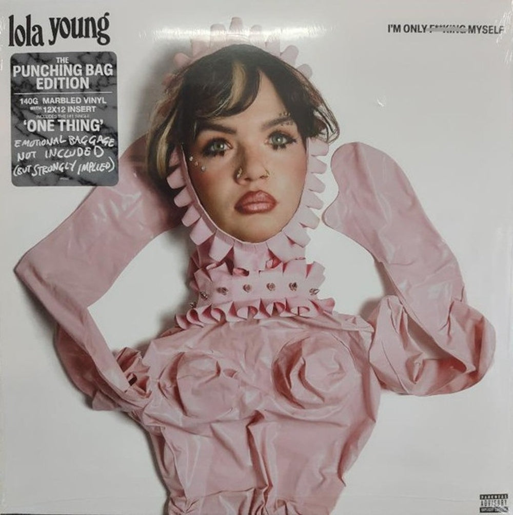 Front Cover: Lola Young – I'm Only F**king Myself (The 'Punching Bag' Edition Marble LP Vinyl) Vinyl LP | Relix