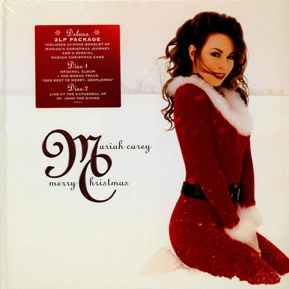 Front Cover: Mariah Carey – Merry Christmas (30th Anniversary LP Vinyl) Vinyl LP | Relix
