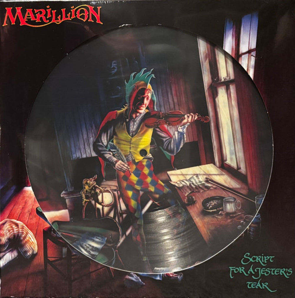 Front Cover: Marillion – Script For A Jester's Tear (Picture Disc, Remixes LP Vinyl) Vinyl LP | Relix