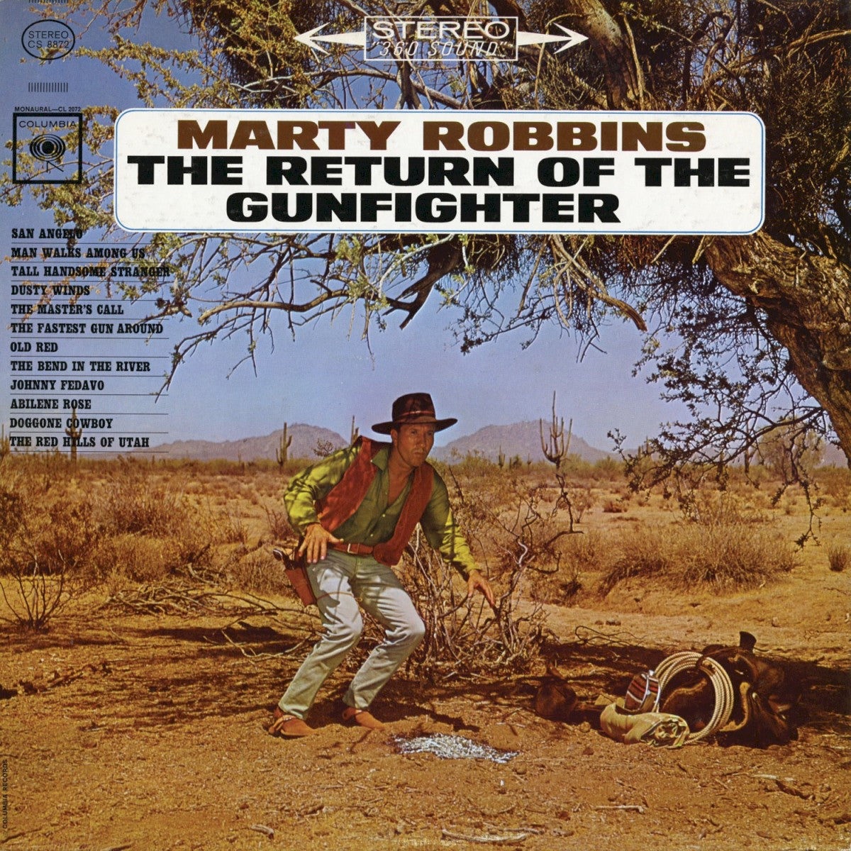 Front Cover: Marty Robbins – Return Of The Gunfighter Vinyl LP | Relix