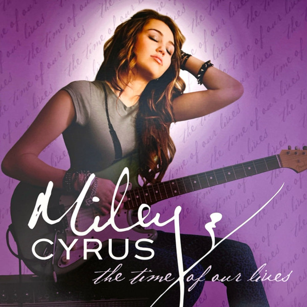 Front Cover: Miley Cyrus – Time Of Our Lives (Colored, Purp, Wht, Spla LP Vinyl) Vinyl LP | Relix