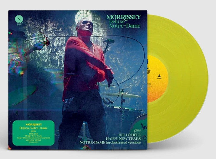 Front Cover: Morrissey – Deluxe Notre-Dame EP (Yellow 12" Vinyl) Vinyl LP | Relix