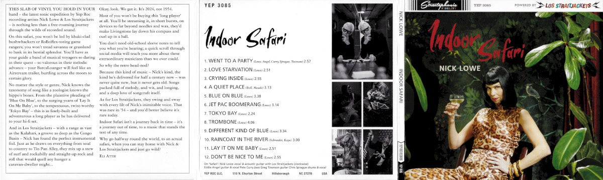 Front Cover: Nick Lowe – Indoor Safari CD | Relix