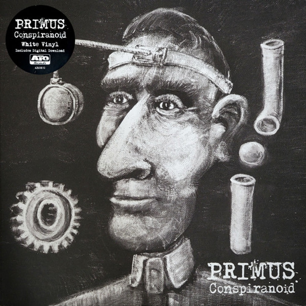 Front Cover: Primus – Conspiranoid EP (White LP Vinyl) Vinyl LP | Relix
