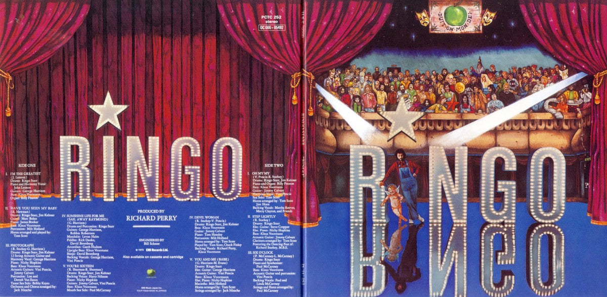 Front Cover: Ringo Starr – Ringo Vinyl LP | Relix