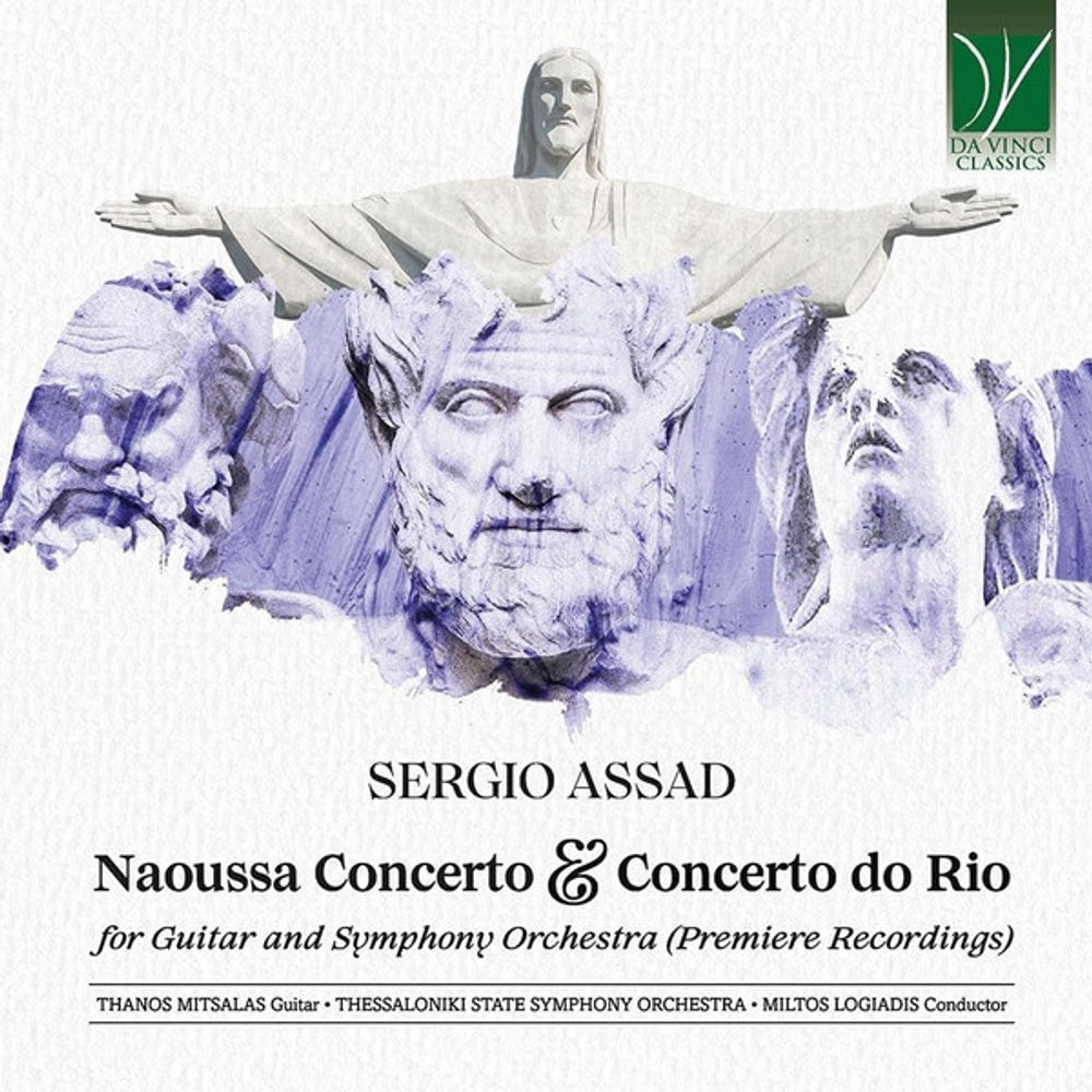 Front Cover: Thanos Mitsalas – Sergio Assad: Naoussa Concerto & Concerto Do Rio CD | Relix