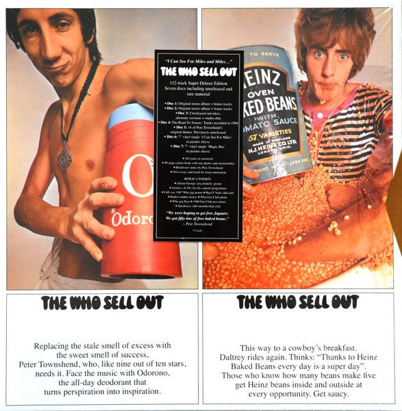 Front Cover: The Who – The Who Sell Out: Deluxe Edition (5 CD + 2 7in Singles Box Set) CD | Relix