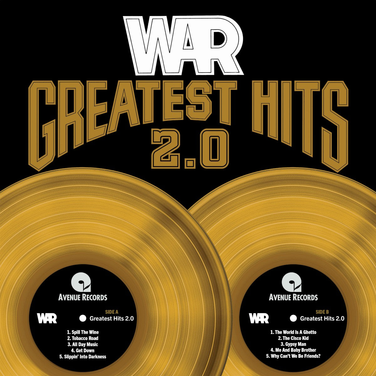 Front Cover: War – Greatest Hits 2.0 Vinyl LP | Relix