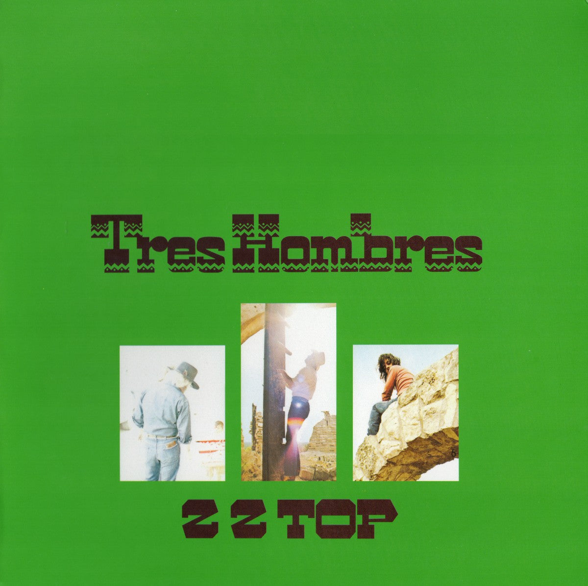 Front Cover: ZZ Top – Tres Hombres (180 Gram LP Vinyl) Vinyl LP | Relix