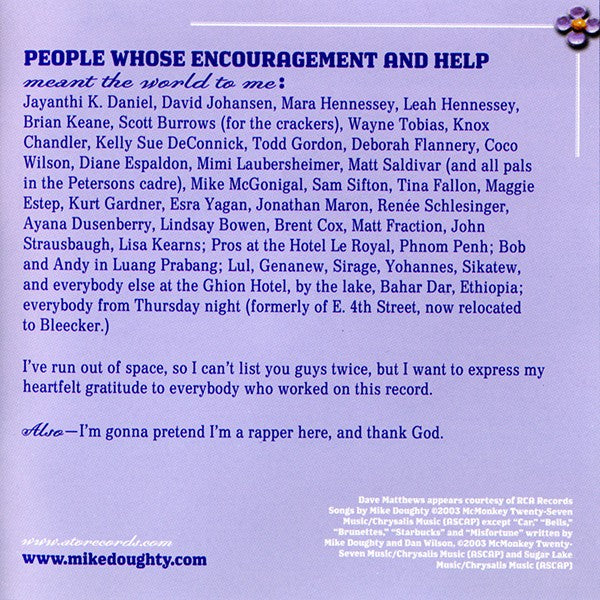 Gatefold 10: Mike Doughty – Haughty Melodic CD | Relix
