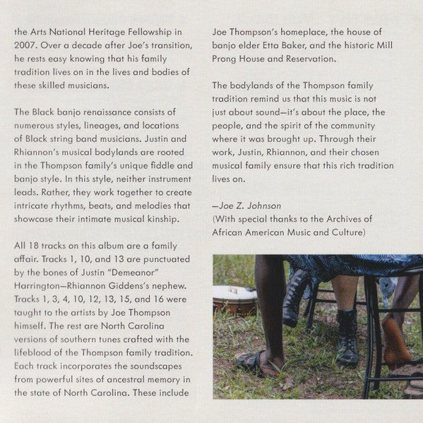 Gatefold 10: Rhiannon Giddens, Justin Robinson – What Did the Blackbird Say to the Crow CD | Relix