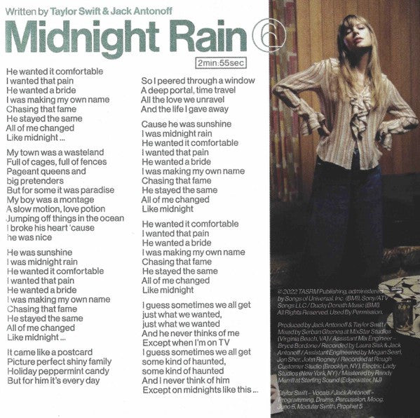 Gatefold 10: Taylor Swift – Midnights (Moonstone Blue Edition CD) CD | Relix