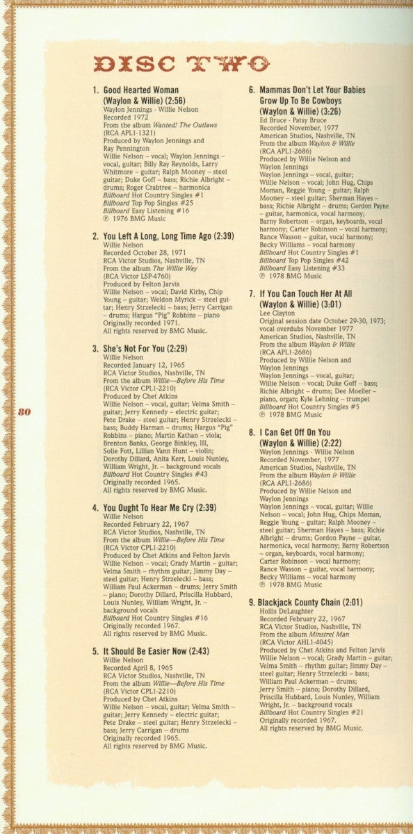 Gatefold 10: Willie Nelson – One Hell of a Ride (4-CD) CD | Relix