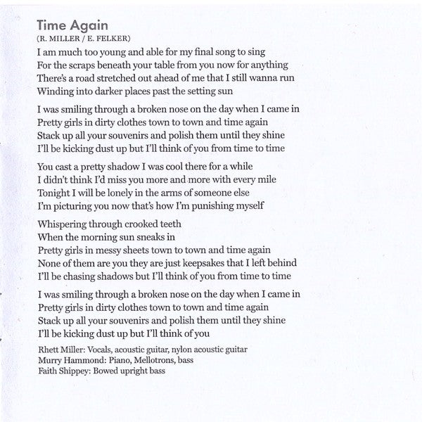 Gatefold 11: Rhett Miller – A lifetime of riding by night Vinyl LP | Relix