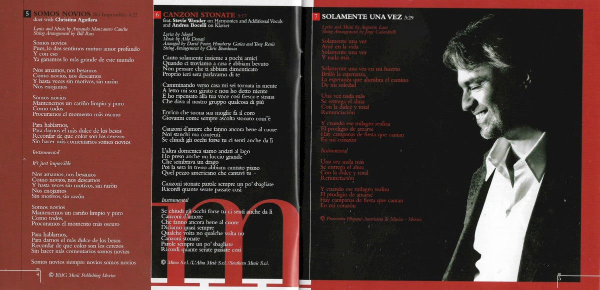 Gatefold 2: Andrea Bocelli – Amore Vinyl LP | Relix