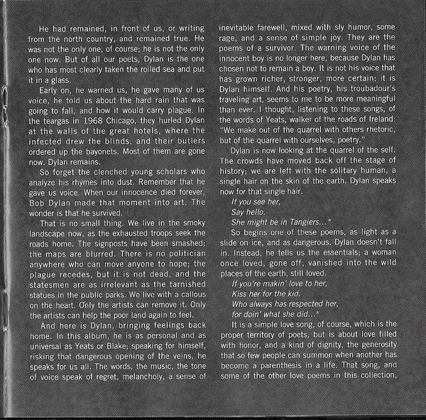 Gatefold 2: Bob Dylan – Blood on the Tracks CD | Relix