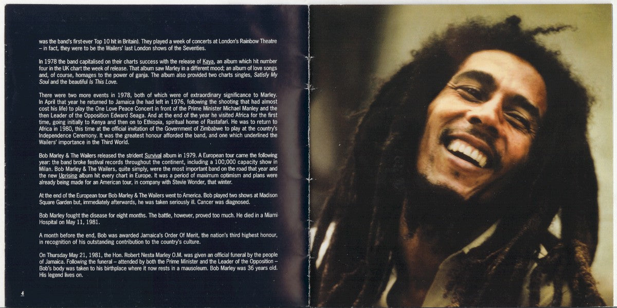 Gatefold 2: Bob Marley & The Wailers – Legend (New Packaging CD) CD | Relix