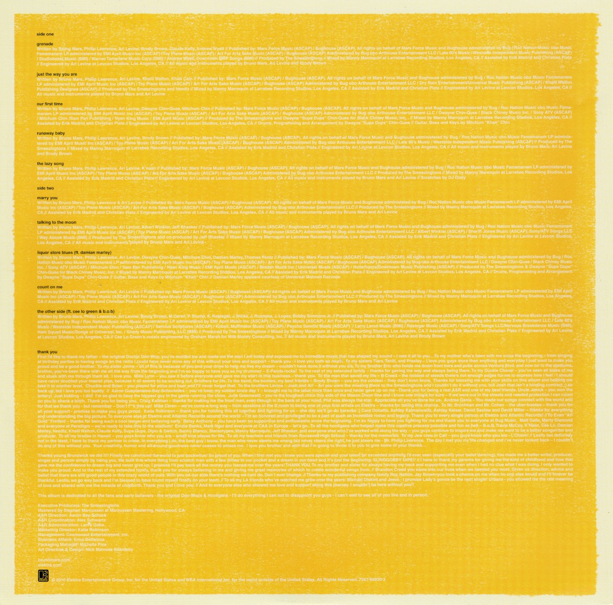 Gatefold 2: Bruno Mars – Doo-Wops & Hooligans (Import LP Vinyl) Vinyl LP | Relix