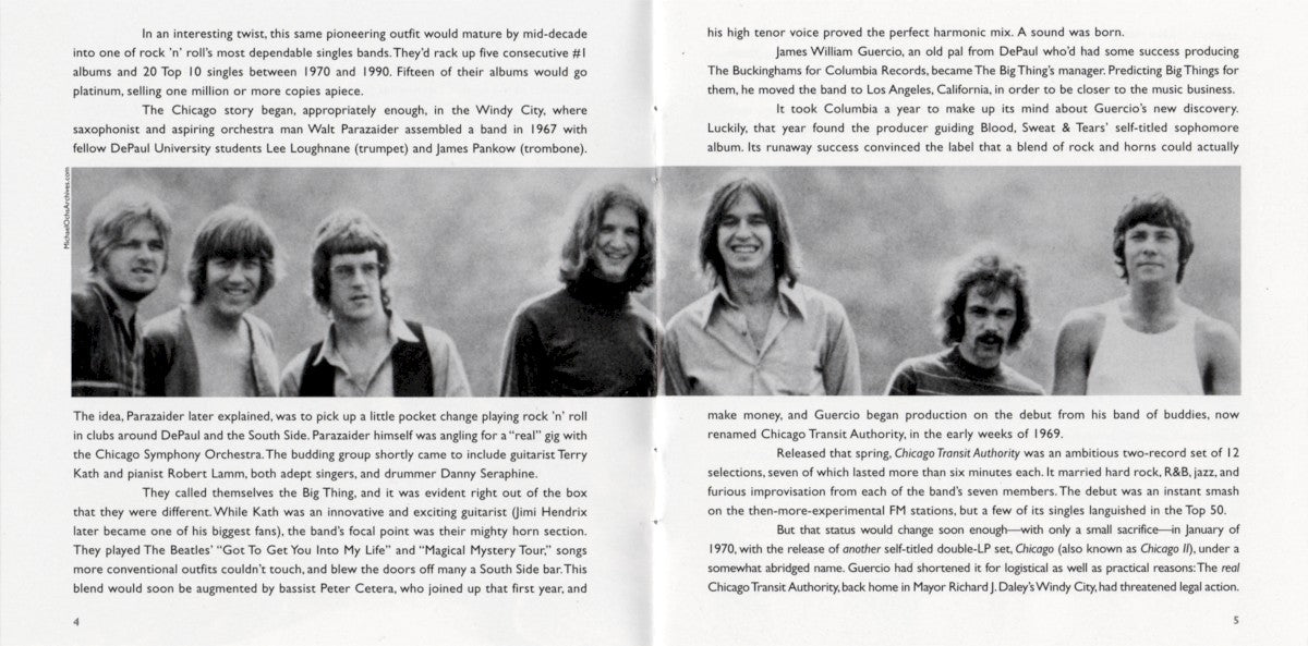 Gatefold 2: Chicago – The Very Best Of: Only The Beginning (2-CD) CD | Relix