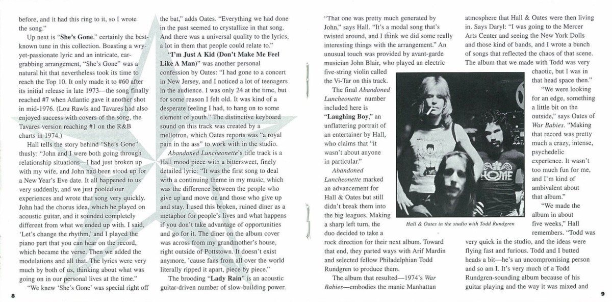 Gatefold 2: Daryl Hall & John Oates – Atlantic Collection CD | Relix