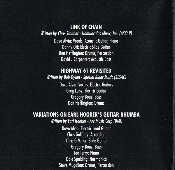 Gatefold 2: Dave Alvin – From An Old Guitar:  Rare and Unreleased Recordings CD | Relix