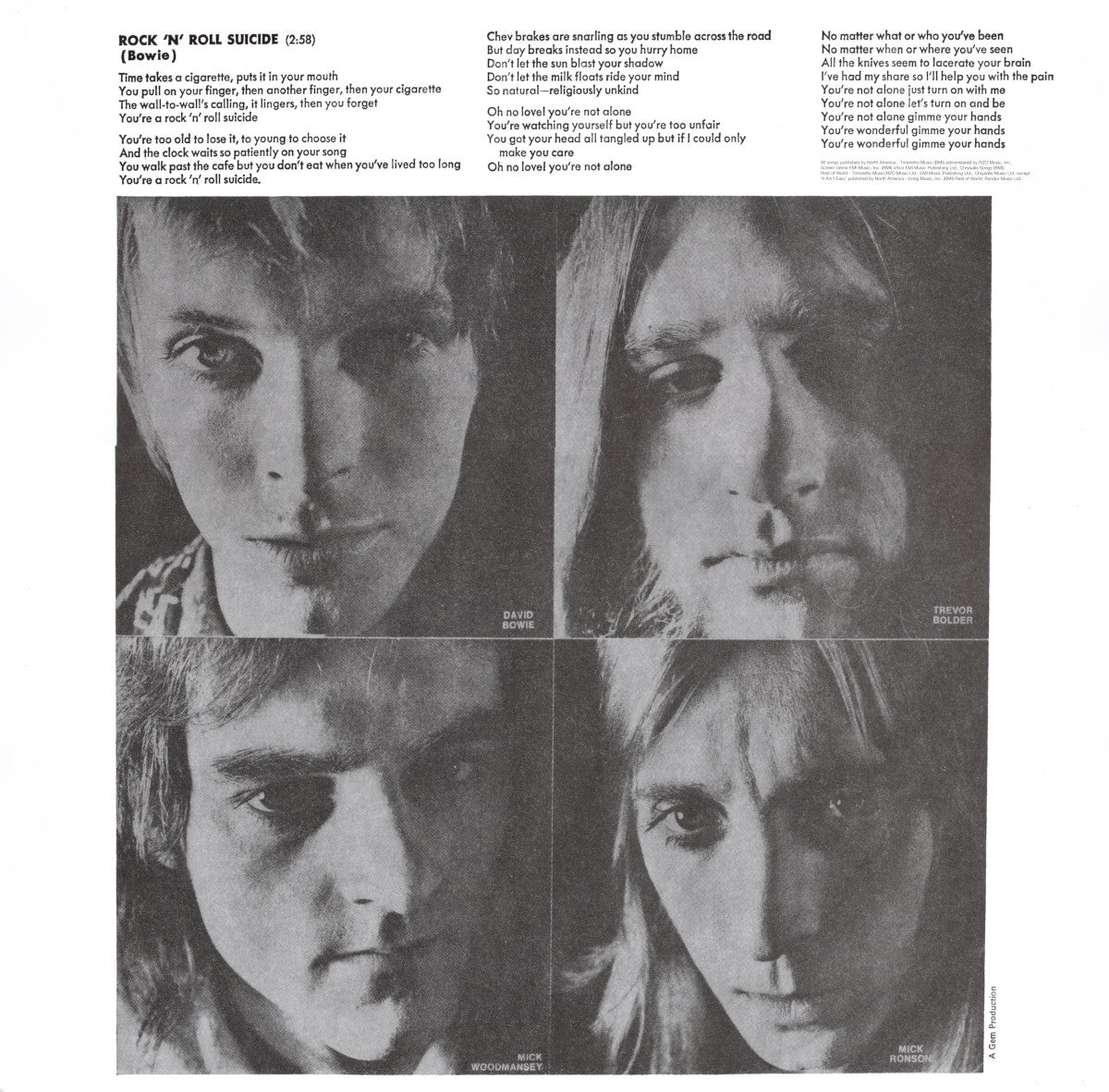 Gatefold 2: David Bowie – The Rise and Fall Of Ziggy Stardust And The Spiders From Mars (180 Gram LP Vinyl) Vinyl LP | Relix