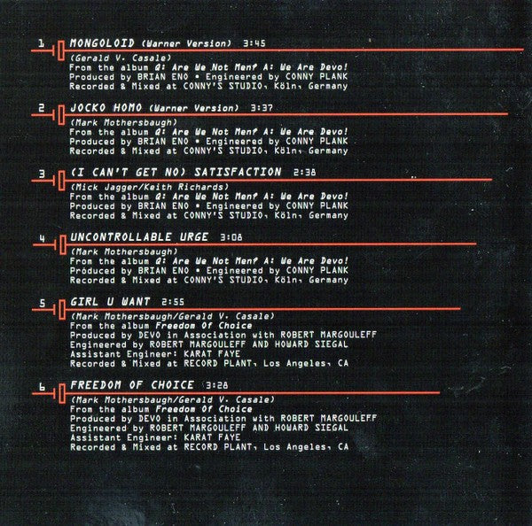 Gatefold 2: Devo – Energy Dome Frequencies: Songs From The Devo CD | Relix