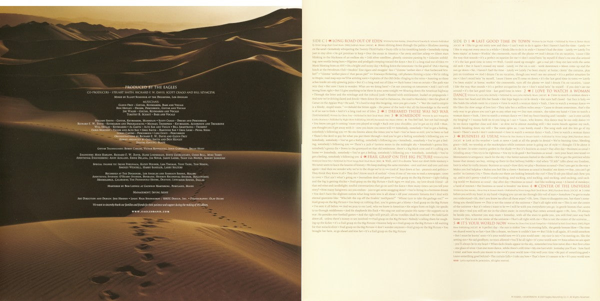 Gatefold 2: Eagles – Long Road Out Of Eden (180 Gram LP Vinyl) Vinyl LP | Relix