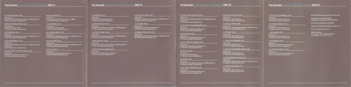 Gatefold 2: Electric Light Orchestra – The Essential Electric Light Orchestra CD | Relix