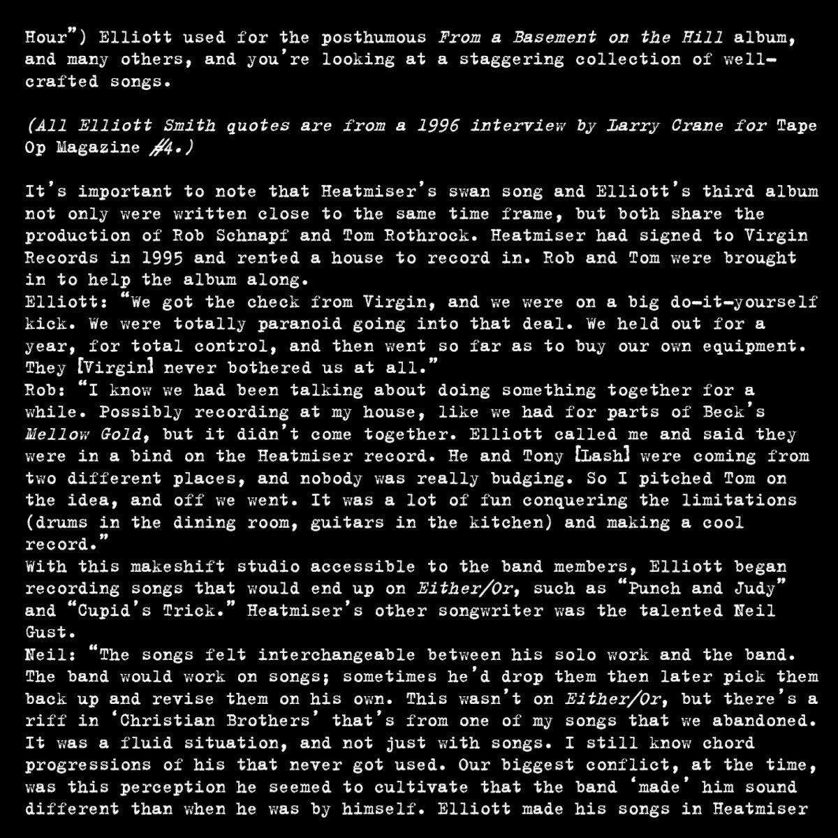 Gatefold 2: Elliott Smith – Either / Or CD | Relix