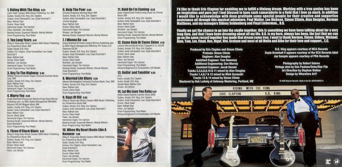 Gatefold 2: Eric Clapton – Riding With The King CD | Relix