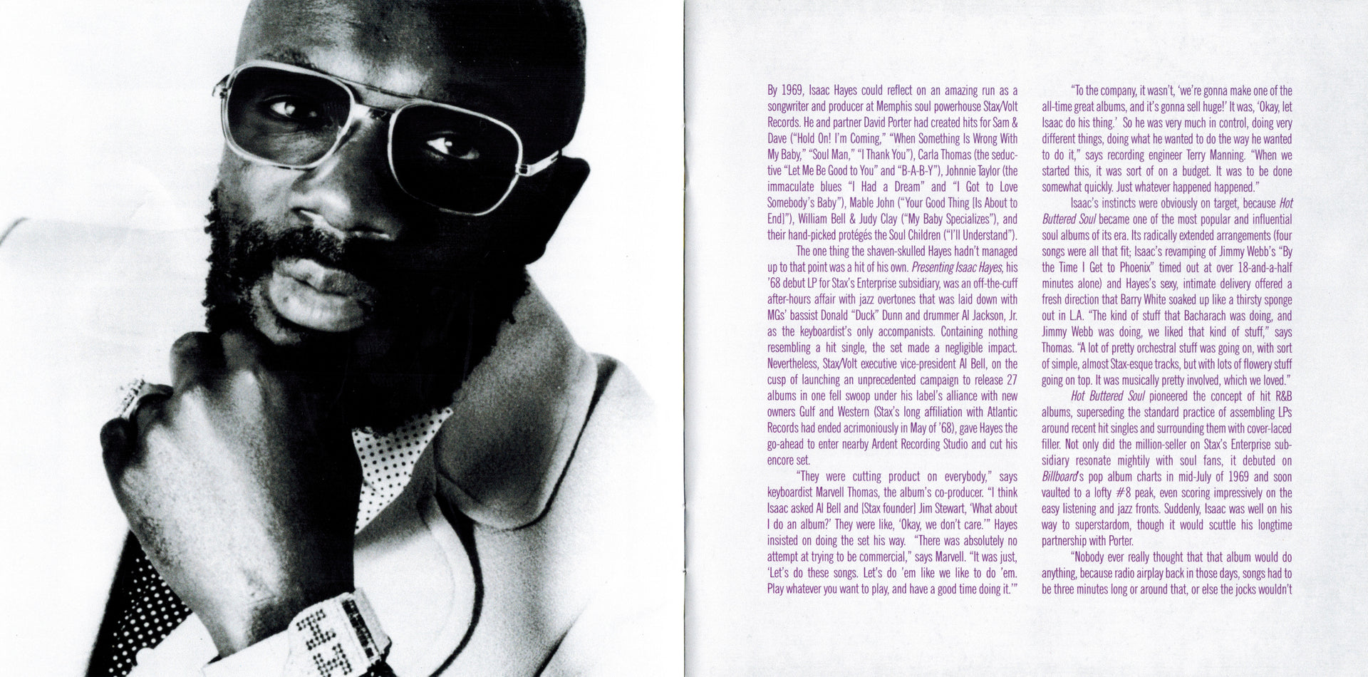 Gatefold 2: Isaac Hayes – Hot Buttered Soul CD | Relix