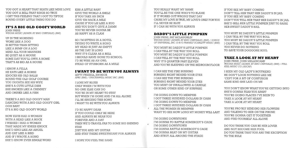 Gatefold 2: John Prine – Missing Years CD | Relix