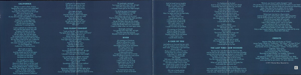 Gatefold 2: Joni Mitchell – Blue CD | Relix
