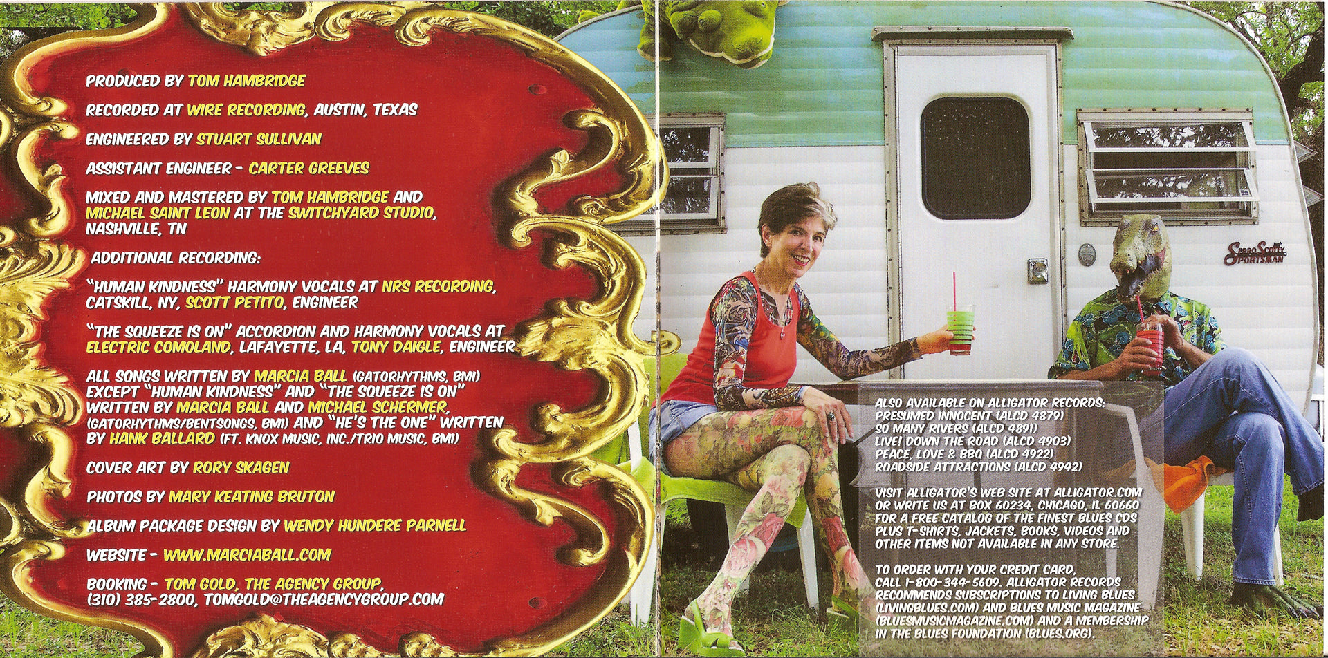 Gatefold 2: Marcia Ball – Tattooed Lady & the Alligator Man CD | Relix