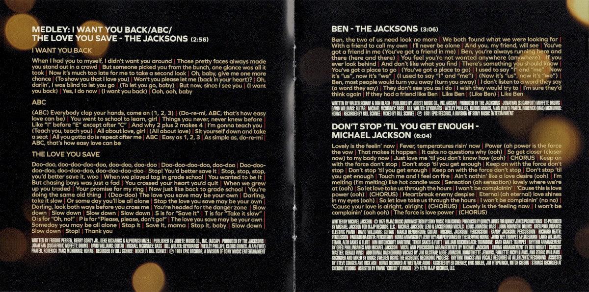 Gatefold 2: Michael Jackson – Michael - O.S.T. CD | Relix