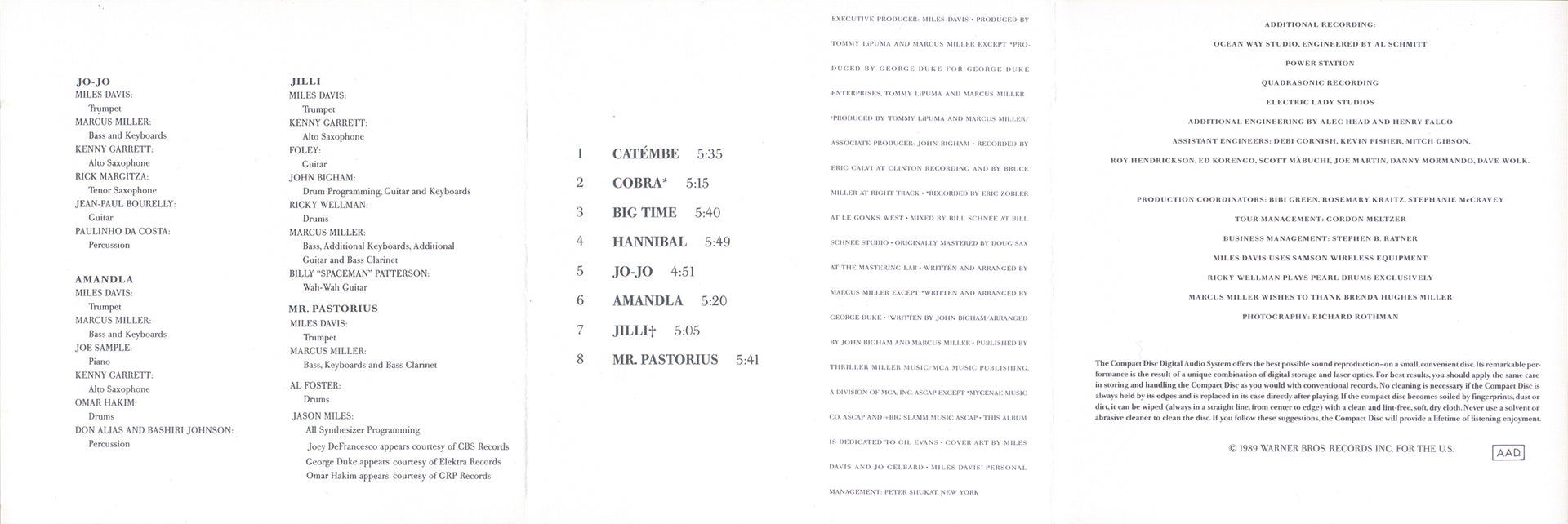 Gatefold 2: Miles Davis – Amandla CD | Relix