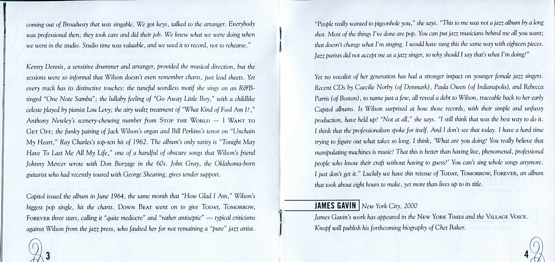 Gatefold 2: Nancy Wilson – Today, Tomorrow, Forever CD | Relix
