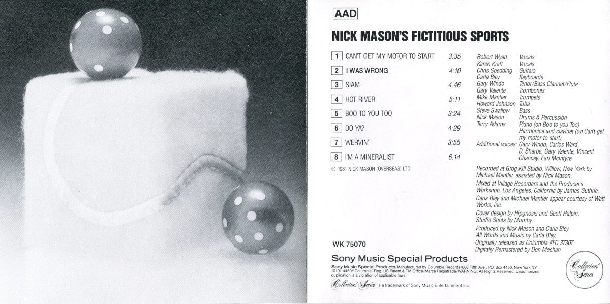 Gatefold 2: Nick Mason – Nick Mason's Fictitious Sports Vinyl LP | Relix